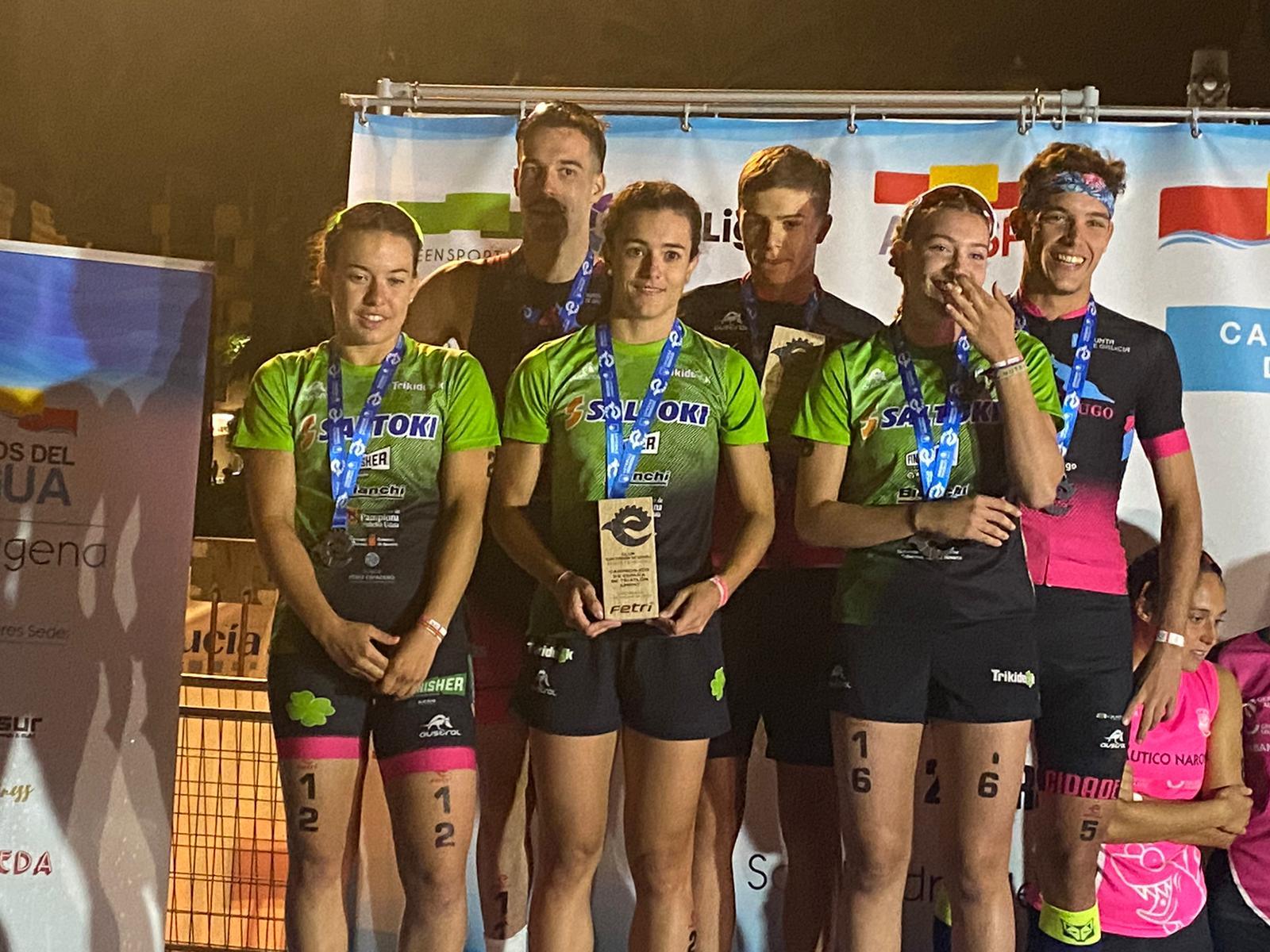 Saltoki Trikideak, campeón de España de triatlón sprint en Cartagena